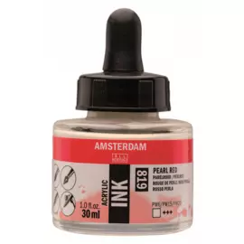 Чернила акриловые Talens "Amsterdam" 30 мл №819 Красный жемчужный