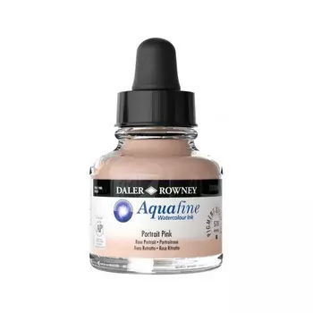 Чернила акварельные Daler-Rowney "AQUAFINE" 29,5 мл, портретный розовый