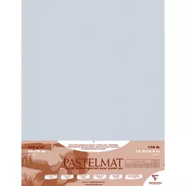 Бумага для пастели Clairefontaine "Pastelmat" 50x70 см, 360 г Светло-серый
