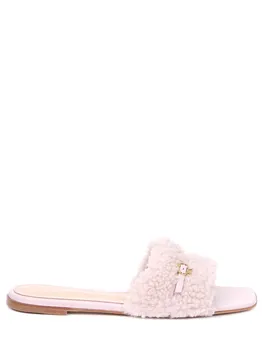 Шлепанцы кожаные GIANVITO ROSSI