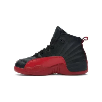 Детские кроссовки Air Jordan 12 Retro PS Flu Game 2016 Black Varsity-Red 151186-002 US 11.5C