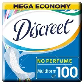 Прокладки женские Discreet, Breathable Multiform Air, 100 шт, 0001037394