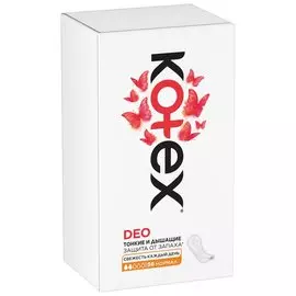 Прокладки женские Kotex, Normal Deo, ежедневные, 56 шт, 9425995