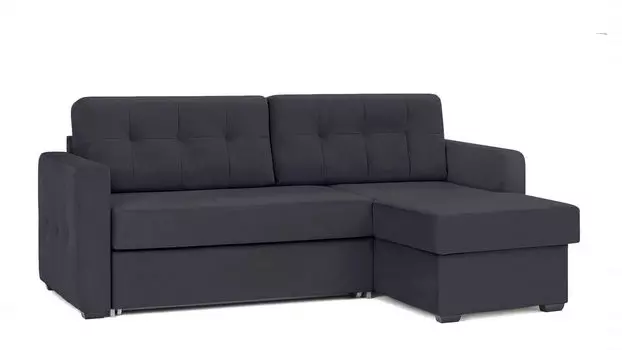 Угловой диван Loko Sky velvet 40 с широкими подлокотниками
