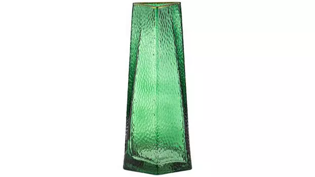 Ваза декоративная Glass new 27 см цвет зеленый