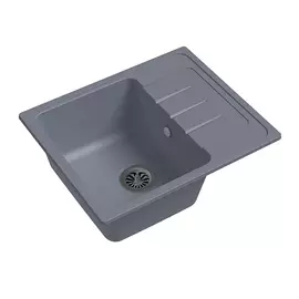 Кухонная мойка Ewigstein Elegant 45F серый металлик