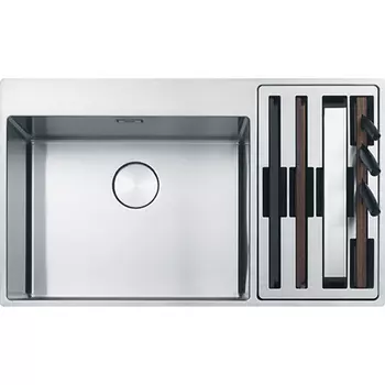 Кухонная мойка Franke Box Center BWX 220-54-27 TL, рабочий центр справа