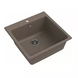Кухонная мойка Ewigstein Gerd 50 темно бежевый