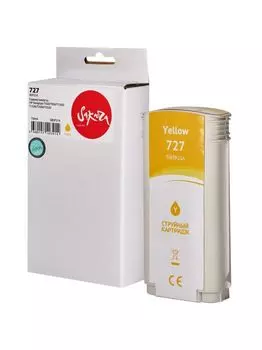 Картридж струйный Sakura B3P21A (№727 Yellow) для HP Designjet T920/T930/T1500/T1530/T2500/T2530, во