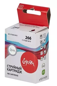 Картридж струйный Sakura C13T26614010 (266 Black) для Epson WorkForce WF-100W, пигментный тип чернил, черный, 250 к.