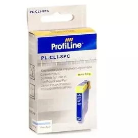 Картридж струйный ProfiLine PL-CLI-8PC-C Photo Картридж PL-CLI-8PC для принтеров Canon Pixma iP6600D/MP950 с чипом Photo Cyan водн ProfiLine