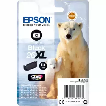 Картридж для струйного принтера EPSON T2631 Black XL (C13T26314012)