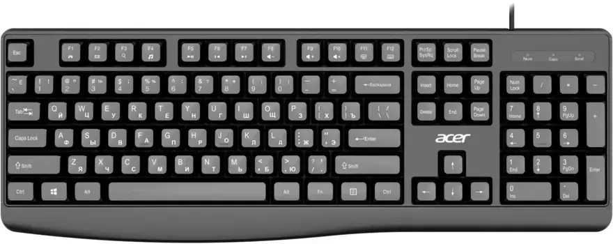 Клавиатура проводная ACER OKW301 Black (ZL.KBDCC.01A)