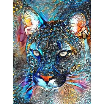 5D DIY алмазная живопись с животными, кошка, слон, тигр, сова, Алмазная вышивка, мозаика, красочная картина, домашний настенный художественный декор, ремесла, подарок Full Round 20x30CM