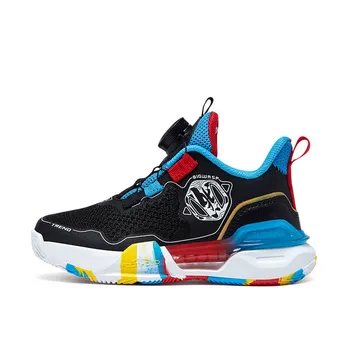 Детские баскетбольные кроссовки Kids Low-top Big Wasp, черный/синий
