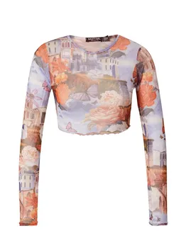 Лонгслив Nasty Gal Shirt, светло-синий