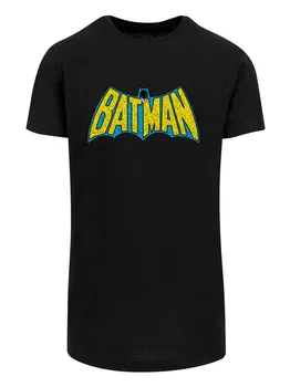 Футболка F4NT4STIC DC Comics Superhelden Batman Crackle Logo, черный
