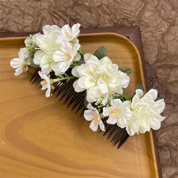 New fashionable and sweet bridal hair comb hairpin women s bohemian dance headdress hair accessories ethnic style accessories