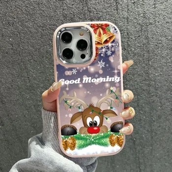 N106 Happy New Year Christmas мягкие чехлы для телефонов iPhone 16 Pro Max Xiaomi 11 Lite 5G NE Redmi 13C Note 11s рамка с покрытием защитная задняя крышка для камеры for iPhone 11