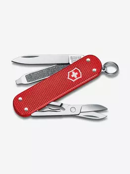 Нож складной Victorinox Classic SD Alox Colors, 58 мм, 5 функций, Красный