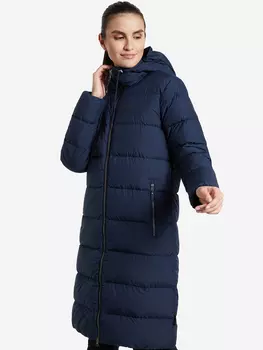 Пальто пуховое женское Jack Wolfskin Crystal Palace, Синий, размер 42
