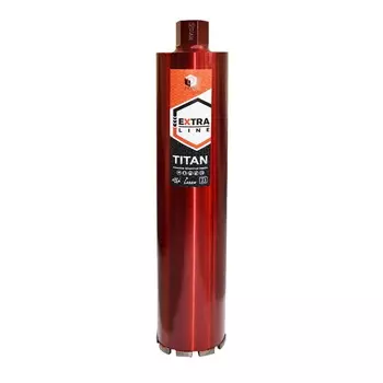 Сверло алмазное Diam Extra Line Titan 313004, сегментное, мокрое, 132x450мм, 11 сегментов, 1 1/4UNC