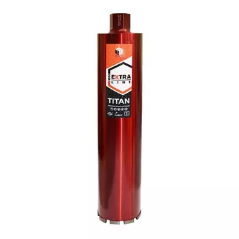 Сверло алмазное Diam Extra Line Titan 313013, сегментное, мокрое, 82х450мм, 8 сегментов, 1 1/4UNC