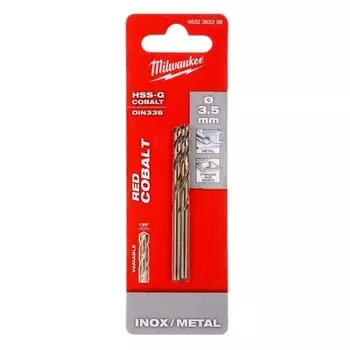 Сверло по металлу Milwaukee 4932363256, 3.5 мм, 2 шт.