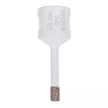 Сверло алмазное Diam EXTRA LINE V-TECH 6x35xМ14 320264 (вакуумное спекание) керамика, керамогранит, гранит, мрамор