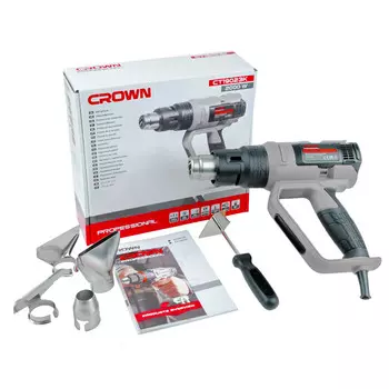 Технический фен Crown CT19023K (мощность 2000 вт, бытовое использование, 2 режима работы)