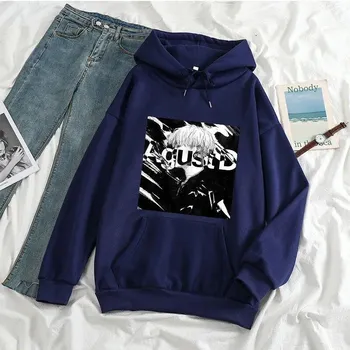 Новый Agust D Loose Dark Y2K Винтаж Эстетический Простой принт Повседневные толстовки Толстовка Oversize Harajuku с капюшоном Осень Kawaii Hood Unisex L
