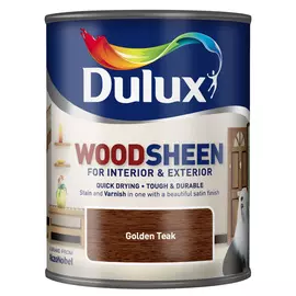 Лак-морилка водный Dulux woodsheen golden teak 750 мл