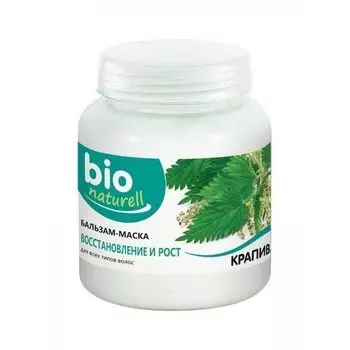Бальзам-маска для волос всех типов Восстановление и рост Крапива Bio Naturell 480мл