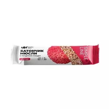 Батончик-мюсли личи в йогуртовой глазури ABC Healthy Food 30г