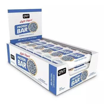 Батончик Protein Bar Light Digest (Протеин Бар Лайт Дайджест) Черника-Белый шоколад QNT 15х55г