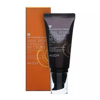 ББ-крем с экстрактом муцина улитки Snail repair intensive bb cream spf50+ +++ №27 MIZON 50мл