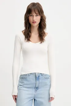 Лонгслив Tommy Jeans, бежевый