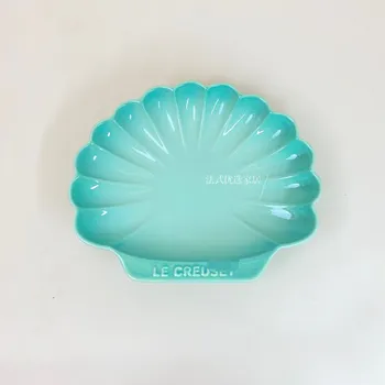 Тарелка в форме ракушки, серия French Color Ocean, керамический фарфор, бытовая посуда для ресторана, кухни, столовые приборы 23cm 4cm