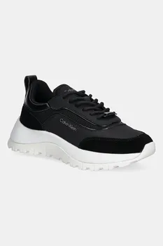 Кроссовки Runner Lace Up с комбинированной сетчатой вставкой Calvin Klein, черный
