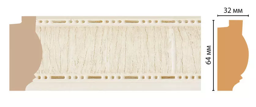 Багет DECOMASTER 176-6 (64*32*2900мм)