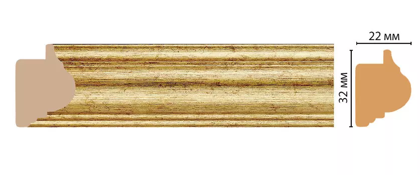 Багет DECOMASTER 651-176S (32*22*2900мм)