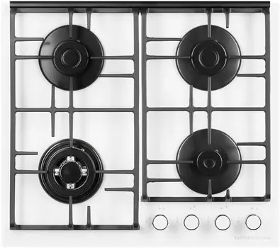 Газовая варочная панель Kuppersberg FQ 62 W 4 конфорки, белая (FQ 62 W )