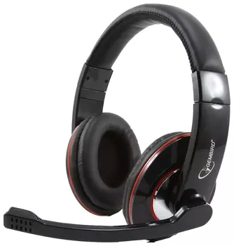 Проводная гарнитура Gembird MHS-780B, 2xJack 3.5mm, черный