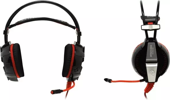 Гарнитура Jet.A GHP-400 PRO, USB, черный/красный