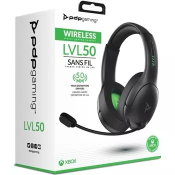 Гарнитура PDP LVL50 для Microsoft Xbox One, Microsoft Xbox Series S, PC, Microsoft Xbox Series X, черный (0708056064563)