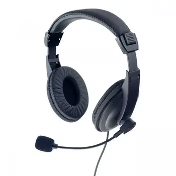 Проводная гарнитура Perfeo 4TALK, Jack 3.5mm, черный (PF_A4528)