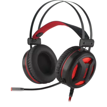 Проводная гарнитура Redragon Minos, USB, красный/черный (78368)