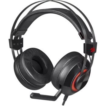 Гарнитура Redragon Talos, USB, черный/красный (74920)