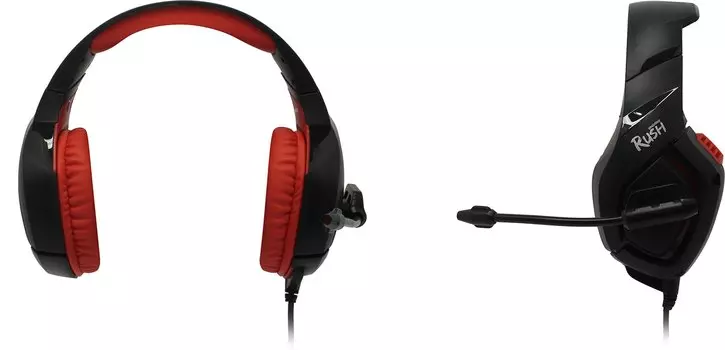 Гарнитура SmartBuy RUSH SKYTHE, 2 x jack 3.5 мм, черный/красный (SBHG-8500)