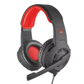 Гарнитура Trust GXT 310 Radius Gaming Headset, 2 x jack 3.5 мм, черный/красный (21187)